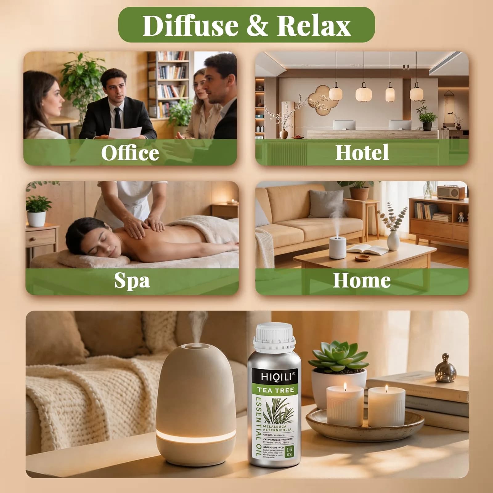 HIQILI Tea Tree Oil 16 Fl Oz (473 ml) | Pure Steam-Distilled for Skin, Hair, DIY & Home - view 4
