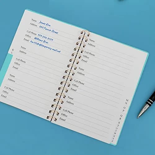 Nokingo Telephone Address & Birthday Book with A-Z Tabs, 5x7 Inch | 120 Pages, Hardcover Organizer thumbnail 4