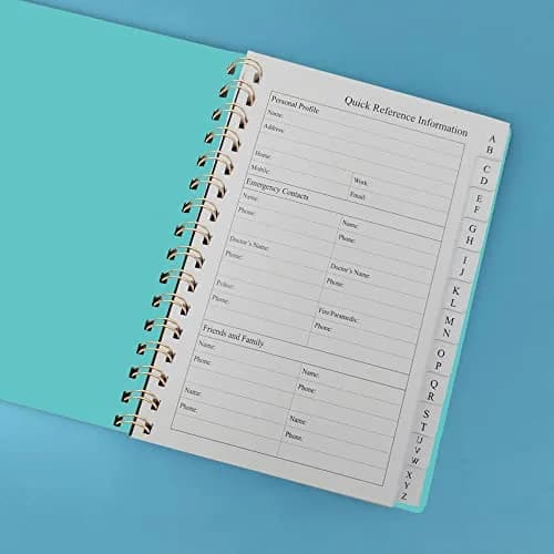 Nokingo Telephone Address & Birthday Book with A-Z Tabs, 5x7 Inch | 120 Pages, Hardcover Organizer thumbnail 2