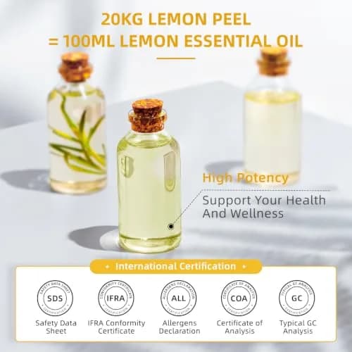 HIQILI Lemon Essential Oil 473ml (16 Fl Oz) | Fresh Citrus Aroma for Cleaning & Aromatherapy thumbnail 4