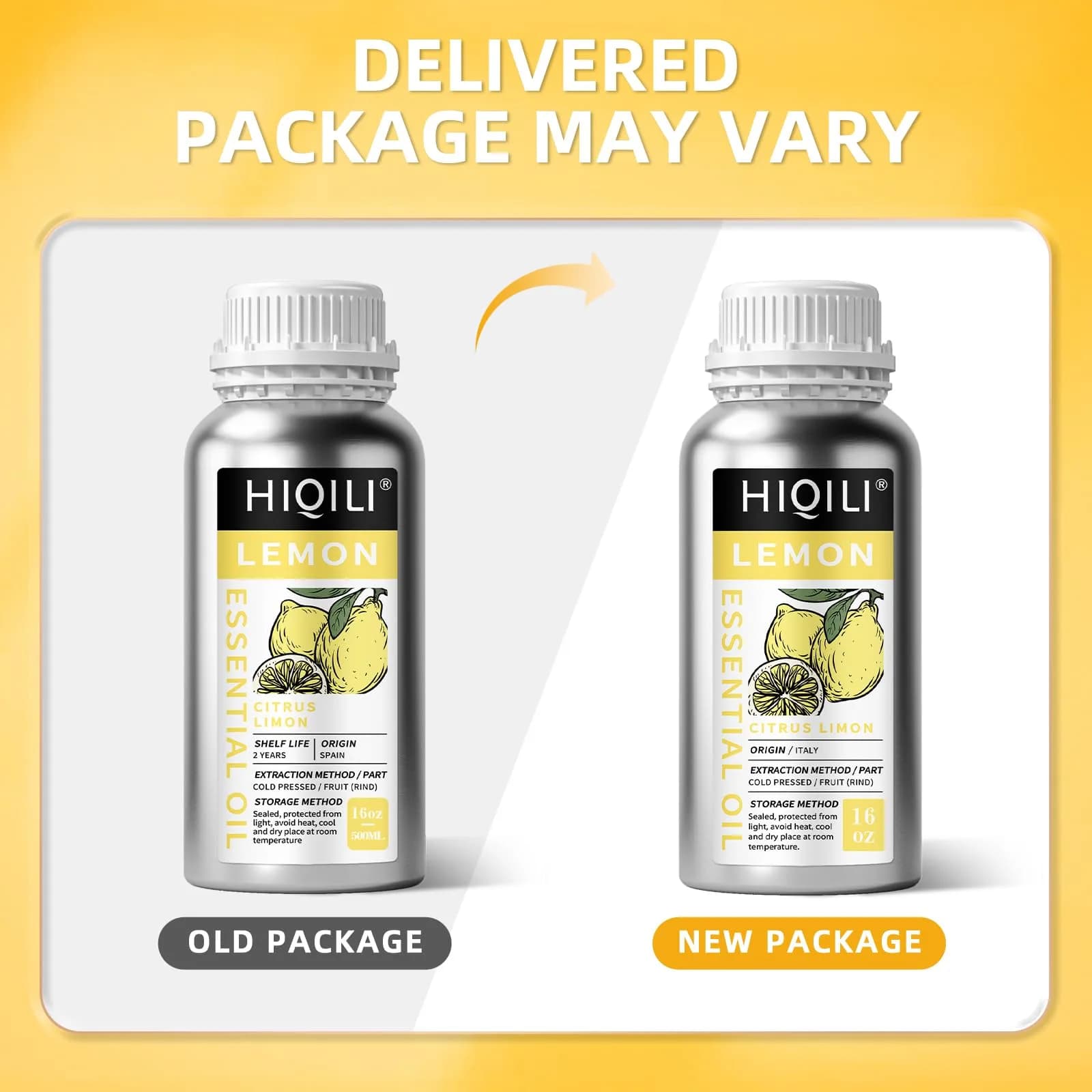 HIQILI Lemon Essential Oil 473ml (16 Fl Oz) | Fresh Citrus Aroma for Cleaning & Aromatherapy - view 7