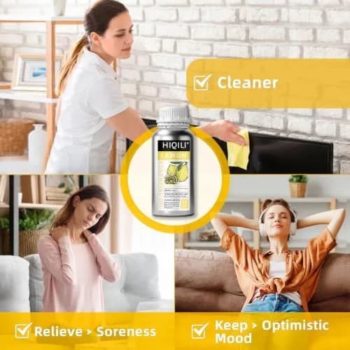 HIQILI Lemon Essential Oil 473ml (16 Fl Oz) | Fresh Citrus Aroma for Cleaning & Aromatherapy thumbnail 2