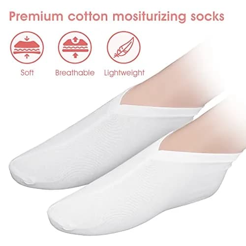 Sibba Moisturizing Gloves & Socks 2 Pairs | Overnight Hand & Foot Hydration for Dry Skin thumbnail 4