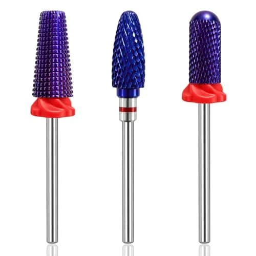 Depvko 3Pcs Carbide Nail Drill Bits | 5-in-1 & Cone Shape for Nail Art (70-120c) thumbnail 1