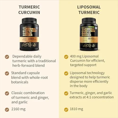 MEDCHOICE 4-in-1 Turmeric Joint Support with Garlic & BioPerine, 120ct | Supports Mobility & Joint Comfort thumbnail 5