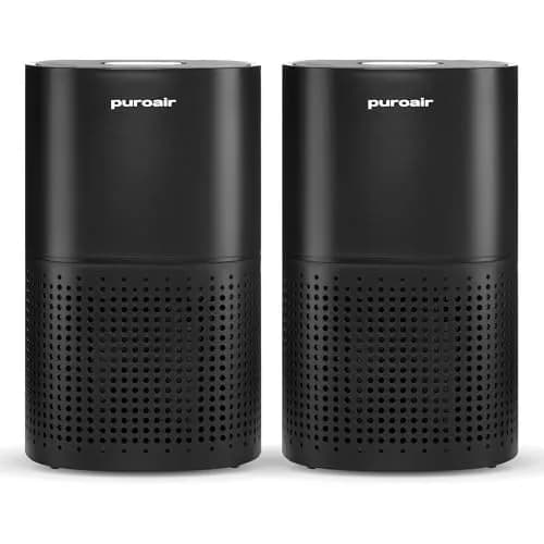PuroAir 240 HEPA Air Purifiers for Home Pets Bedroom | Large Room 1000 sq ft, 2 Pack, Quiet & Certified thumbnail 1