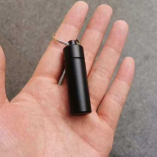 LETAOWJ Waterproof Keychain Pill Holder - Blue & Green, 1 Compartment - view 3