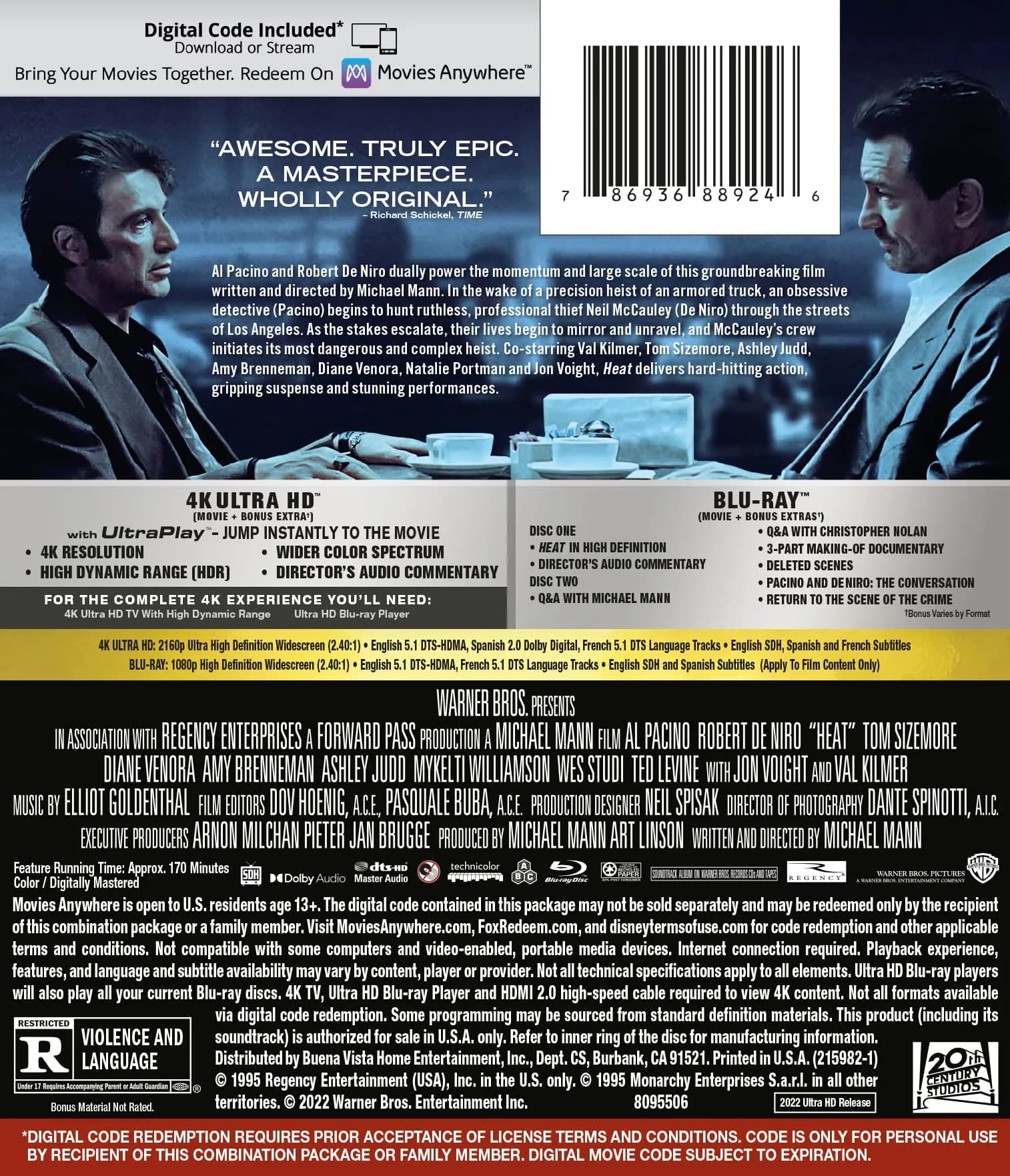 Disney Heat Collector's Edition Blu-ray | 120 Min Runtime - view 2