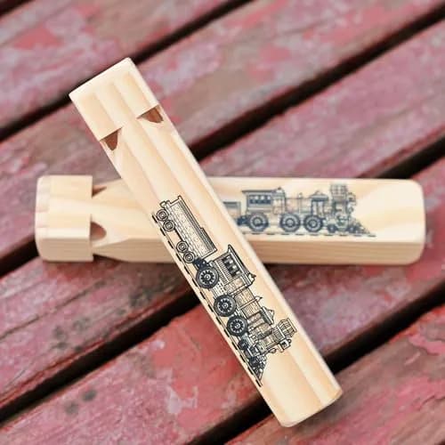 Fartime Solid Wood Train Whistle 4 Tone Musical Toy 19 cm (7.4 inch) | Authentic USA Import thumbnail 6