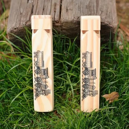 Fartime Solid Wood Train Whistle 4 Tone Musical Toy 19 cm (7.4 inch) | Authentic USA Import thumbnail 3