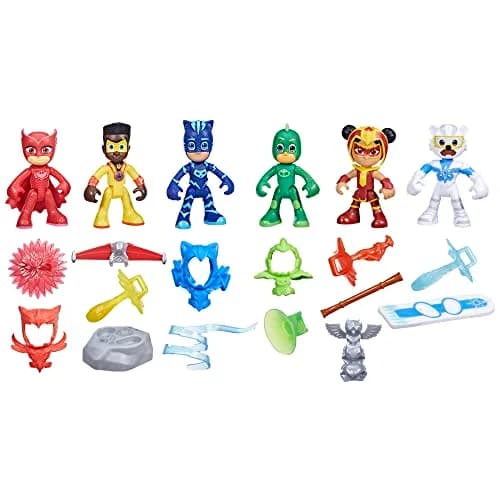 PJ Masks Power Heroes Meet The Power Heroes Figure Set with 6 Figures and 14 Accessories | Preschool Toys for Kids 3 Years and Up thumbnail 1
