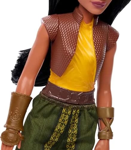 Mattel Disney Princess Raya Fashion Doll in Signature Look | 11 inch, Posable, Signature Outfit, Accessories thumbnail 6