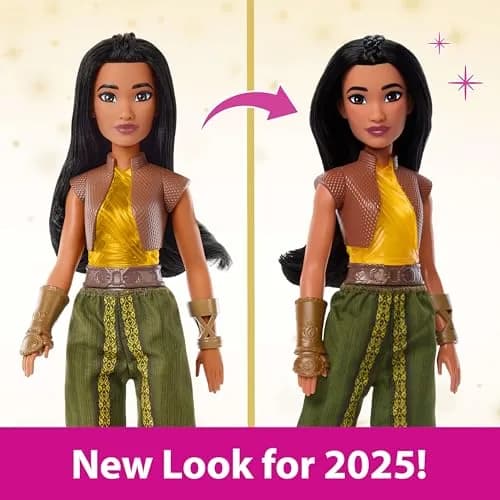 Mattel Disney Princess Raya Fashion Doll in Signature Look | 11 inch, Posable, Signature Outfit, Accessories thumbnail 3