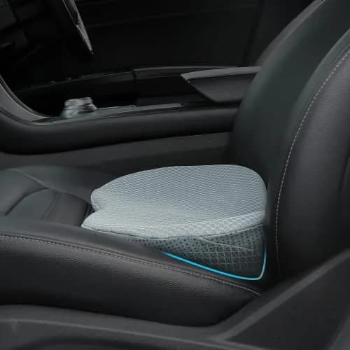 Livtribe Ergonomic Car Seat Cushion with Memory Foam | 43.4cm (17.1" L) x 26.7cm (10.5" W) x 8.9cm (3.5" H) — Gray