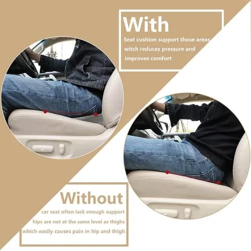 Livtribe Ergonomic Car Seat Cushion with Memory Foam | 43.4cm (17.1" L) x 26.7cm (10.5" W) x 8.9cm (3.5" H) thumbnail 3