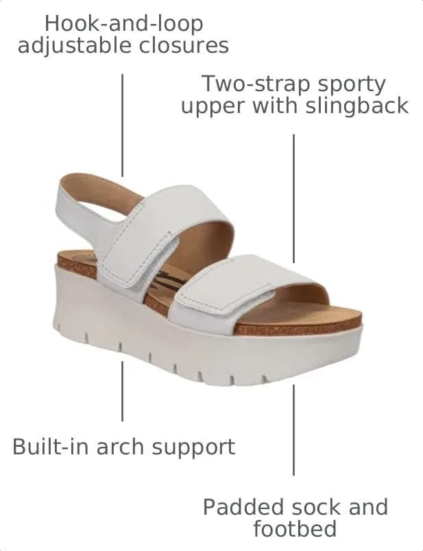 OTBT MONTANE Platform Sandal, DOVE, US Size 8 | Sporty Lightweight Fit thumbnail 3