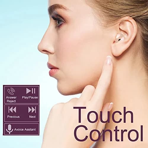 eleror Invisible Mini Wireless Bluetooth Earbuds Single Nude | Work & Daily Use thumbnail 6