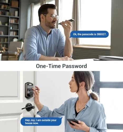 Veise Fingerprint Door Lock with 2 Lever Handles | Auto Lock & Biometric Security (70-120 chars) thumbnail 9