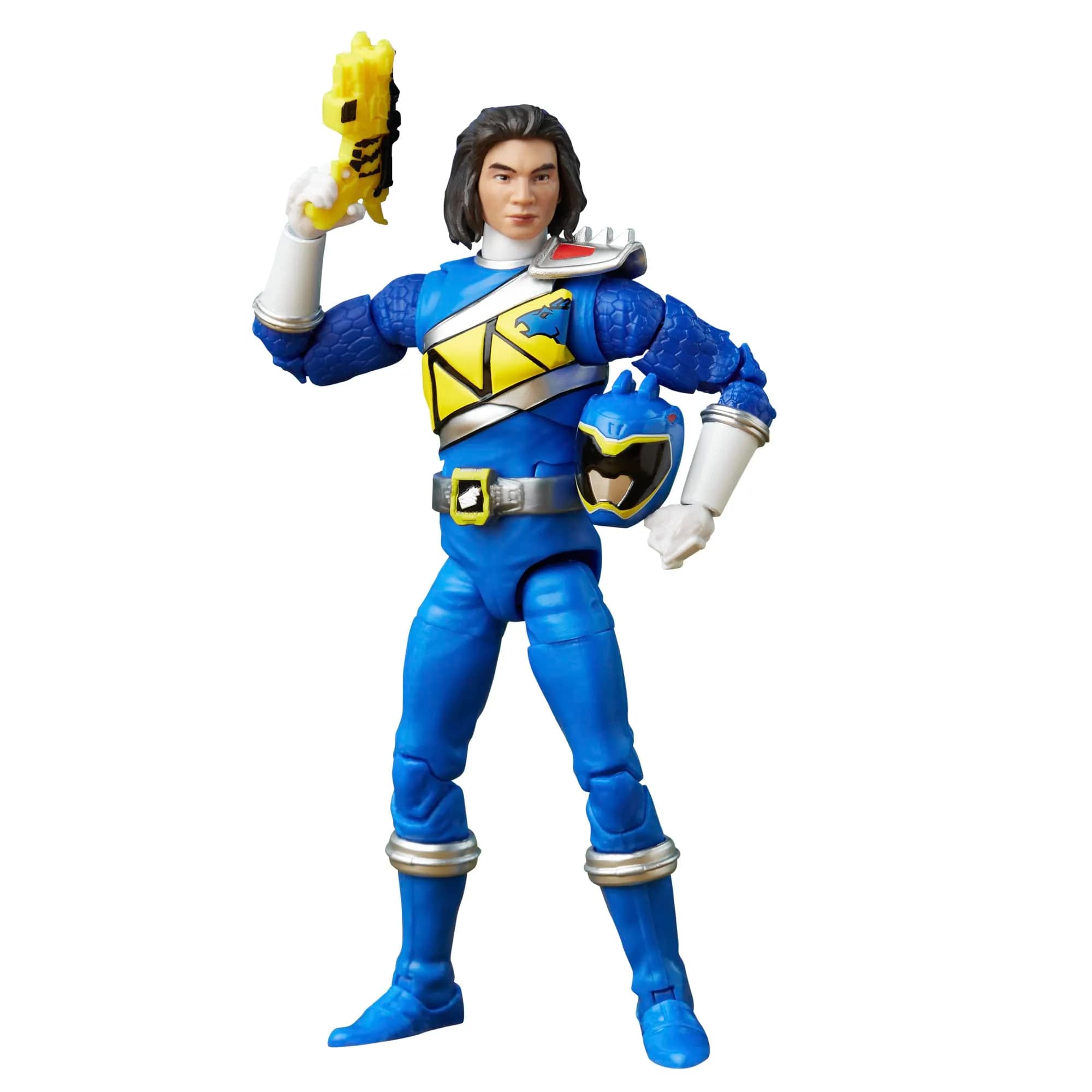 Power Rangers Lightning Collection Dino Charge Blue Ranger 6-inch Action Figure | Premium Poseability for Kids 4+ — Multicolor