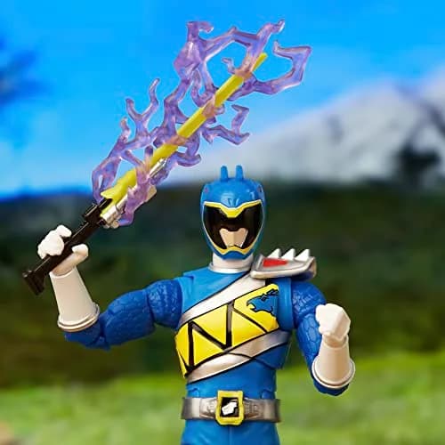 Power Rangers Lightning Collection Dino Charge Blue Ranger 6-inch Action Figure | Premium Poseability for Kids 4+ thumbnail 4
