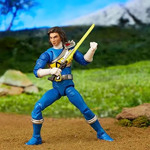 Power Rangers Lightning Collection Dino Charge Blue Ranger 6-inch Action Figure | Premium Poseability for Kids 4+ thumbnail 6