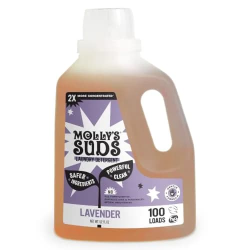 Molly's Suds Liquid Laundry Detergent Lavender 1.54 L (52 Fl Oz) | Gentle, Concentrated Formula for Sensitive Skin thumbnail 1