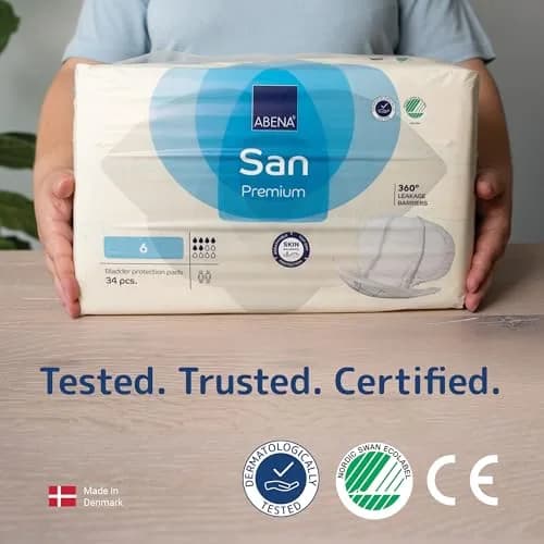 Abena San Premium Incontinence Pads Size 6 | Moderate Absorbency, 34 Count, Breathable & Odor Control thumbnail 7