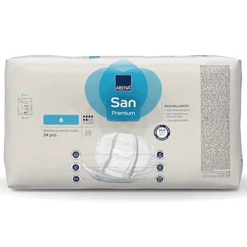 Abena San Premium Incontinence Pads Size 6 | Moderate Absorbency, 34 Count, Breathable & Odor Control thumbnail 8