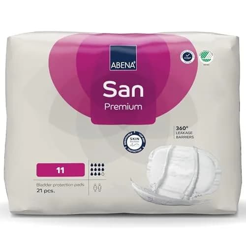 Abena San Premium Incontinence Pads Size 11 | Heavy Absorbency, 21 Count, Breathable & Discreet thumbnail 1