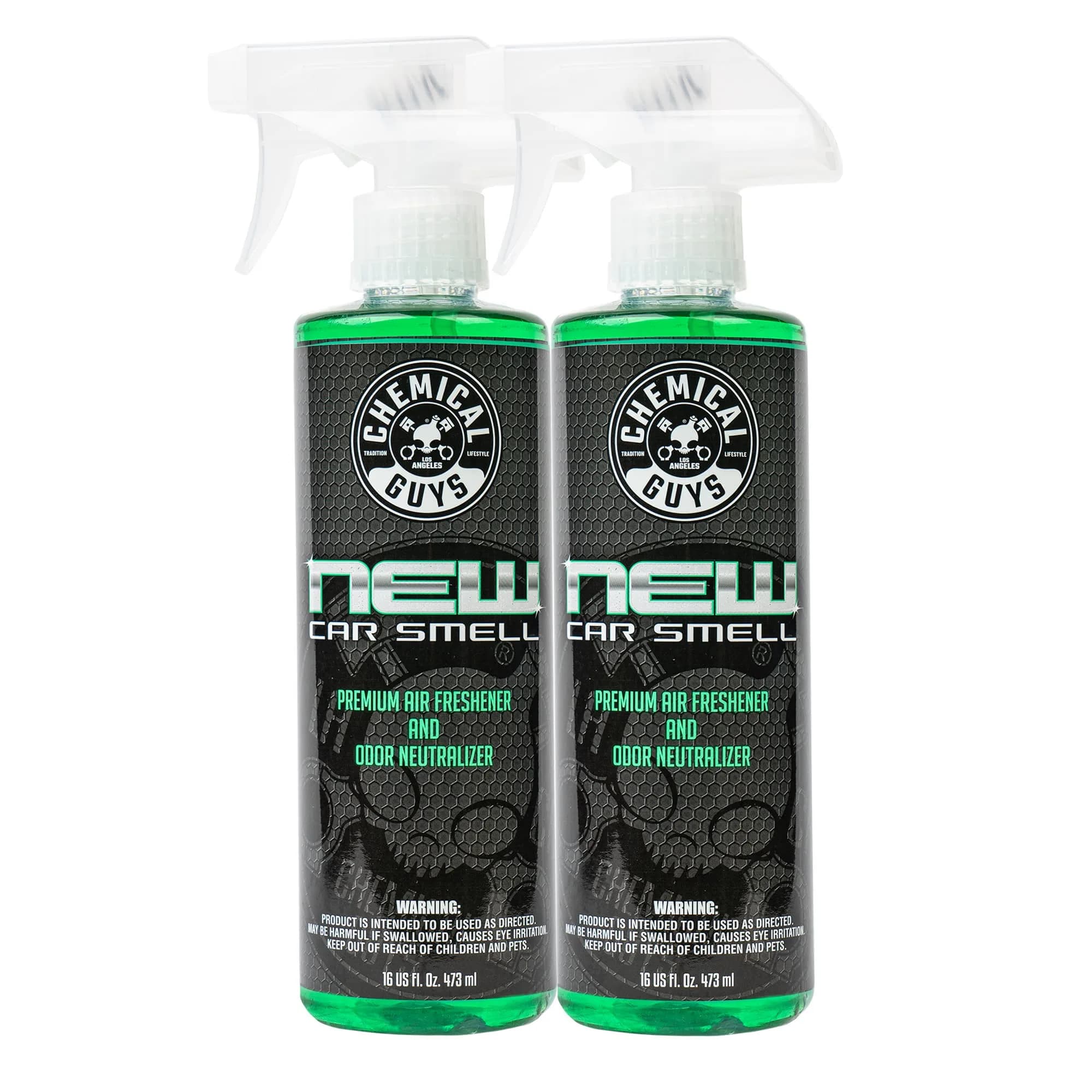 Chemical Guys New Car Smell Air Freshener & Odor Neutralizer Spray 2x16 Fl Oz (32 Fl Oz Total) | Professional Grade Odor Elimination - main product image