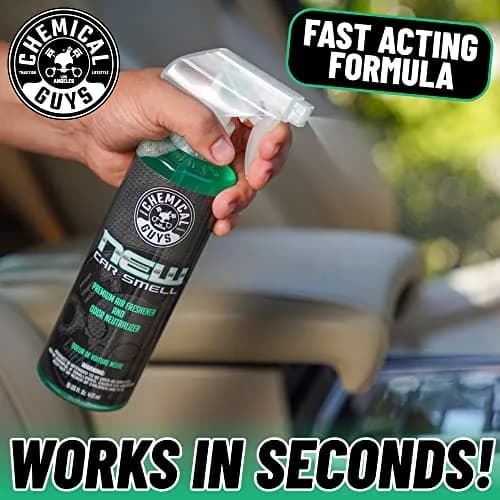 Chemical Guys New Car Smell Air Freshener & Odor Neutralizer Spray 2x16 Fl Oz (32 Fl Oz Total) | Professional Grade Odor Elimination thumbnail 4