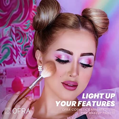 Ofra Mini Mix Face Palette Blushful with Blush & Highlighter | Liquid-to-Baked Shades for All Skin Tones thumbnail 6