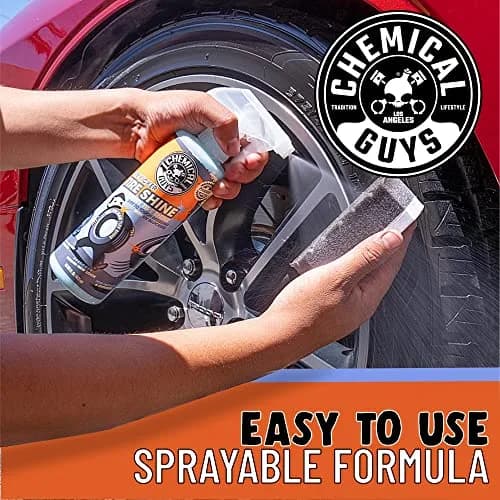 Chemical Guys Tire Kicker Extra Glossy Tire Shine 16 oz | Deep Wet Look, Fast Dry, Protects Rubber & Trim thumbnail 3