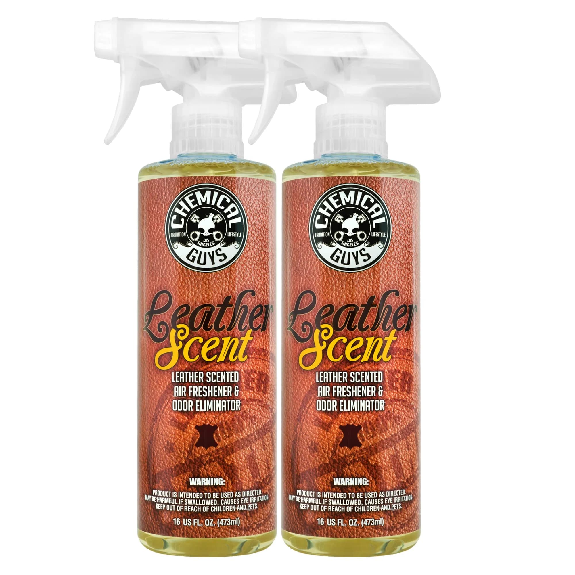 Chemical Guys Leather Scent Air Freshener & Odor Neutralizer Spray, 16 oz | Authentic Leather Fragrance for Cars & Home — LEATHER