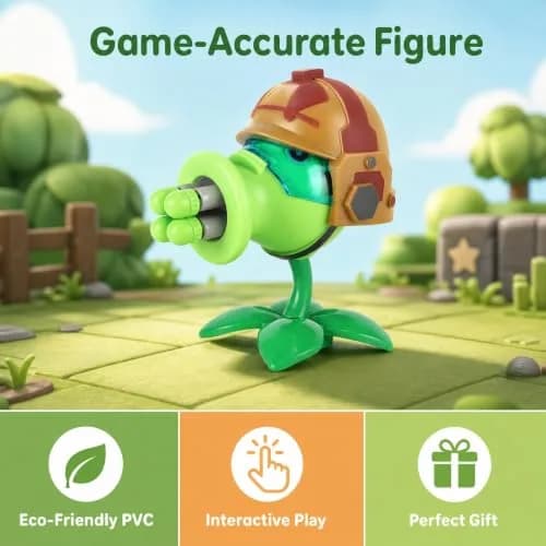 JHESAO Plants and Zombies Action Figures Set 1 2 Series | Great Gift for Kids & Fans thumbnail 6