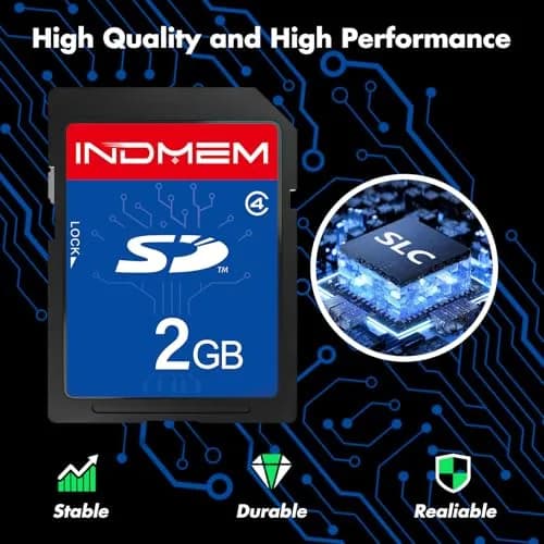 INDMEM 2GB SD Card Class 4 | SLC Speed, Made in Japan thumbnail 2