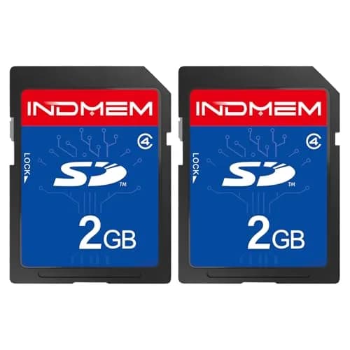 INDMEM 2GB SD Card (2GB / 1.87GB) | Class 4 Standard Secure Digital Memory Card thumbnail 1