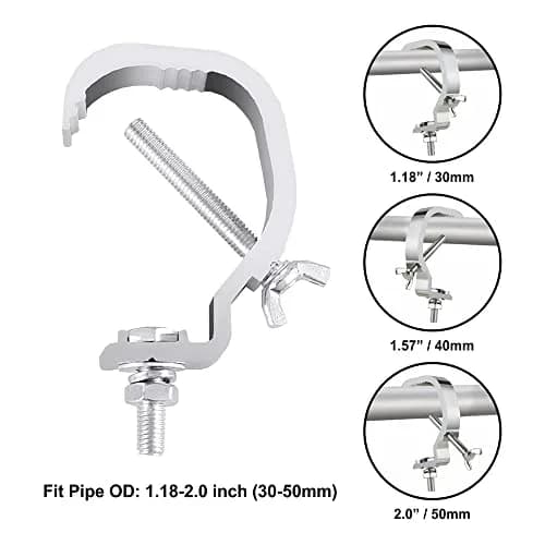 Olaalite Truss C Clamps 1.18-2 Inch | Heavy Duty Stage Lighting Clamps for DJ Lights thumbnail 2