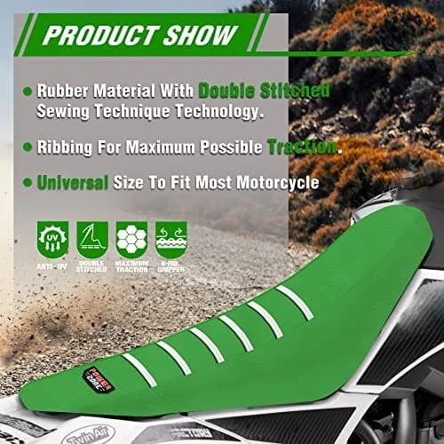 fewfuss Dirt Bike Seat Cover - Green Universal Seat Cover for Motorcycle Enduro | Waterproof & Thick thumbnail 4