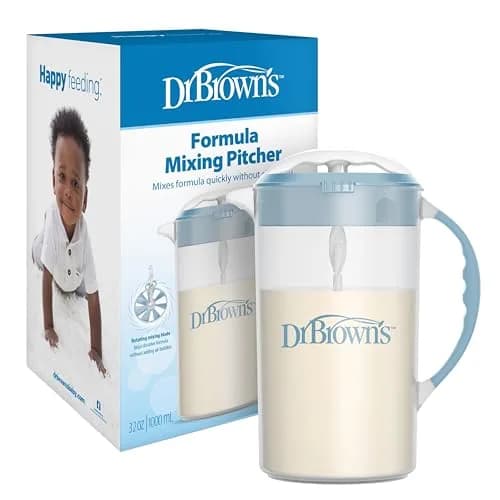 Dr. Brown's Formula Mixing Pitcher, Blue, 36 oz | Blends up to 4 bottles, reduces air intake, dishwasher safe thumbnail 1
