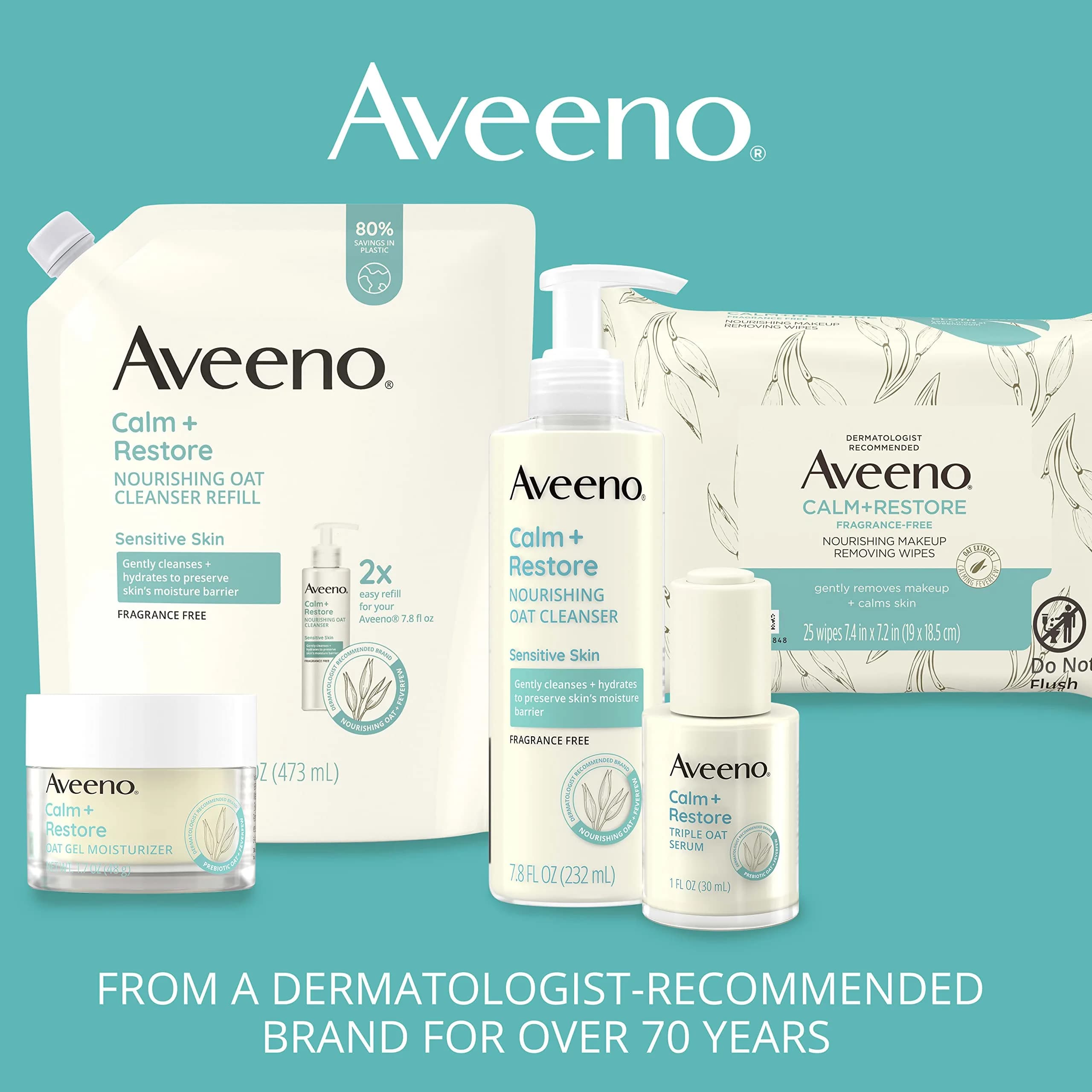 Aveeno Calm + Restore Skin Therapy Balm 50ml (1.7 fl oz) | Soothes Dry, Sensitive Skin with Colloidal Oatmeal & Ceramide - view 7
