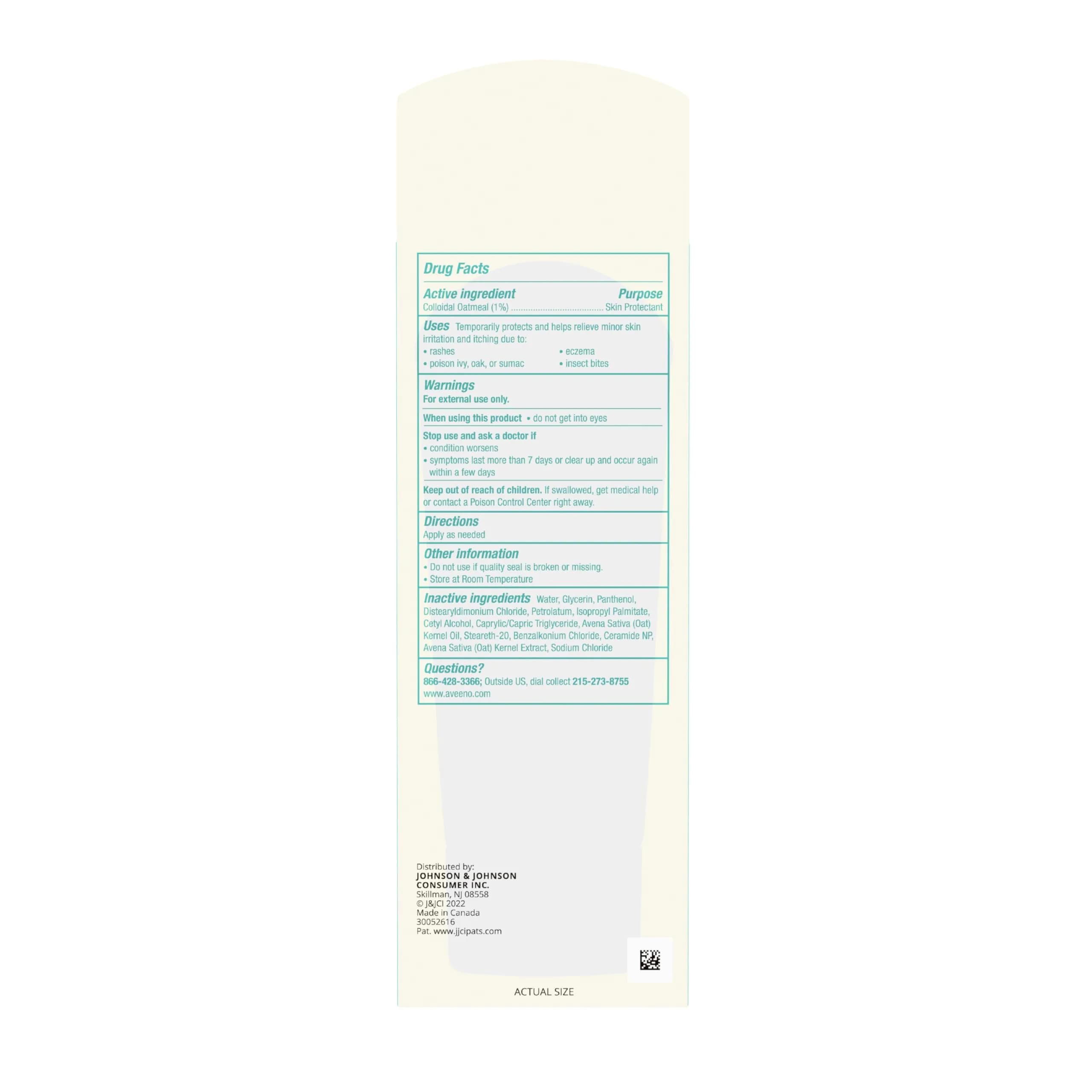 Aveeno Calm + Restore Skin Therapy Balm 50ml (1.7 fl oz) | Soothes Dry, Sensitive Skin with Colloidal Oatmeal & Ceramide - view 9