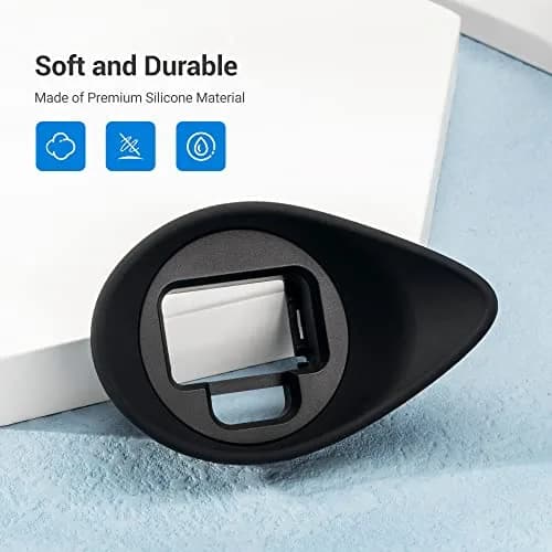 JJC Large Version Eyecup for Sony A7IV A7RV A9III A7SIII A1 Cameras | 360° Rotating Oval Extension Viewfinder Eyeshade, Replaces FDA-EP19 thumbnail 7