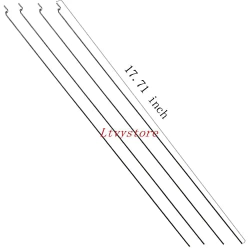 Ltvystore RC Servo Horns & Push Rods 17.7 inch | Stainless Steel & Nylon Compatible for Airplanes & Boats thumbnail 4