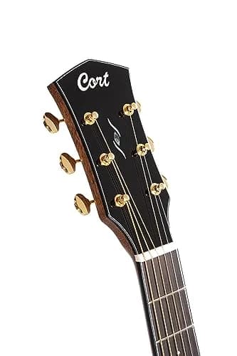 Cort Gold Series Acoustic-Electric Guitar, Natural Glossy (GOLDA6-BO) | Solid Sitka Spruce Top & Bocote Back thumbnail 4