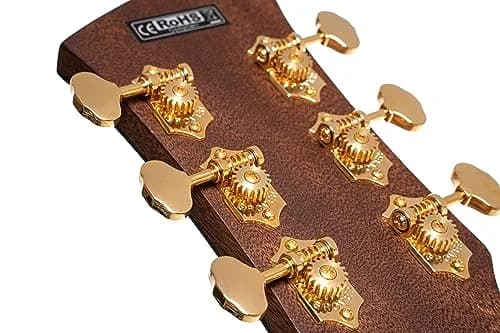 Cort Gold Series Acoustic-Electric Guitar, Natural Glossy (GOLDA6-BO) | Solid Sitka Spruce Top & Bocote Back thumbnail 5