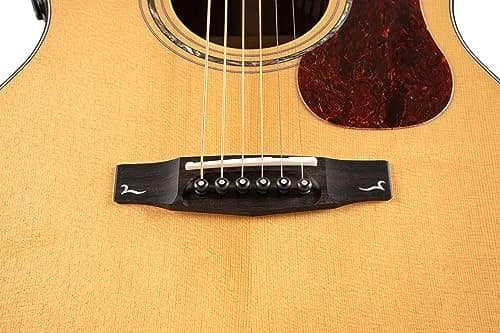 Cort Gold Series Acoustic-Electric Guitar, Natural Glossy (GOLDA6-BO) | Solid Sitka Spruce Top & Bocote Back thumbnail 3
