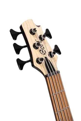 Cort B5 Element 5-String Bass Guitar Open Pore Natural | Roasted Maple Neck & Bartolini Pickups thumbnail 4