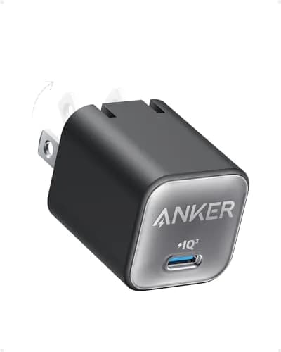 Anker Nano 3 30W GaN USB C Charger | Phantom Black, 28.5mm x 28.5mm x 35.5mm thumbnail 1