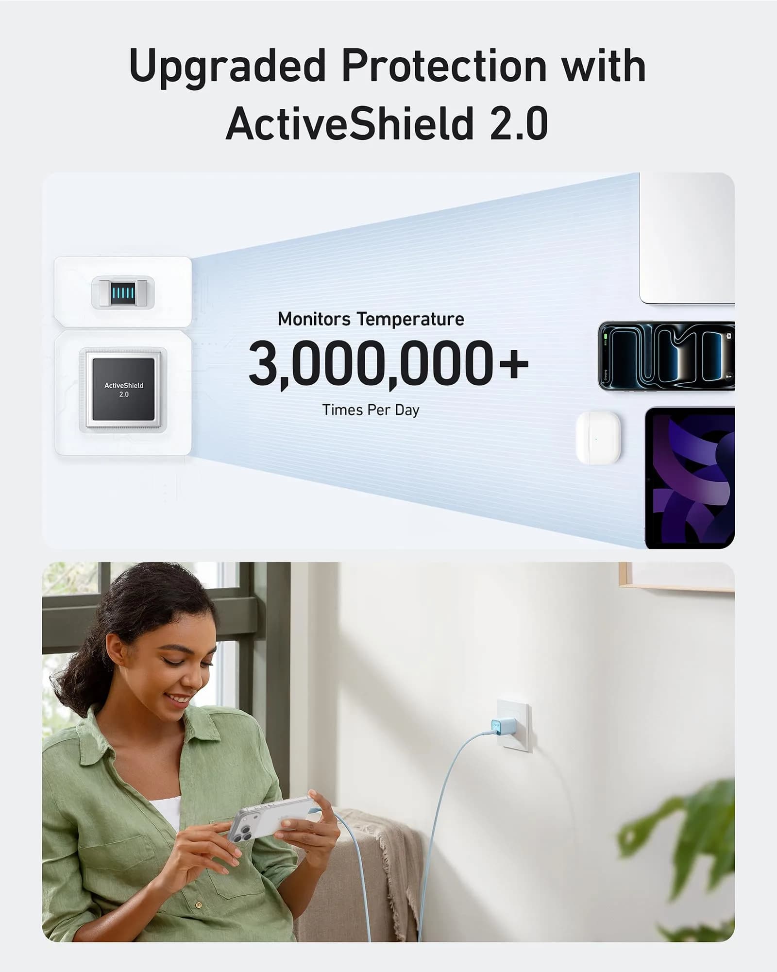 Anker Nano 3 30W GaN Charger | 28.5mm (1.12") Foldable USB C Fast Charger - view 5